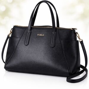 Furla Elegant Black Satchel